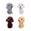 4 Delar Teddyhund Pennmärkesradergummi För Barn 1