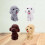 4 Delar Teddyhund Pennmärkesradergummi För Barn 8