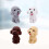 4 Delar Teddyhund Pennmärkesradergummi För Barn 5