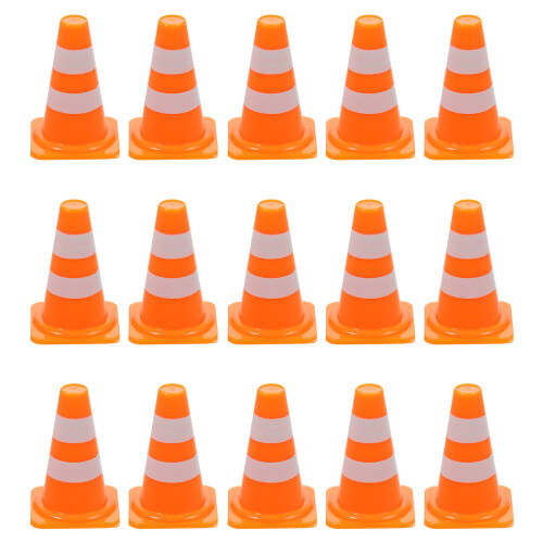 30Pcs Mini Trafikkoner Trafikskyltar Leksaker Byggarbetsplats