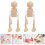 8Pcs Oavslutade Trädockor För Måla Toyfigurer För Barn 11