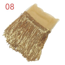 (Gold) 10Y Sequin Fringe Trim Tassel Glitter Lace Fringes for Dance Clothes Dress HOT