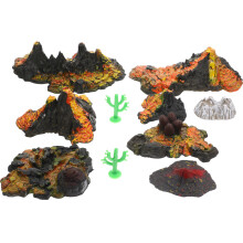 10Pcs Sand Table Modeller Vulkanlandskap