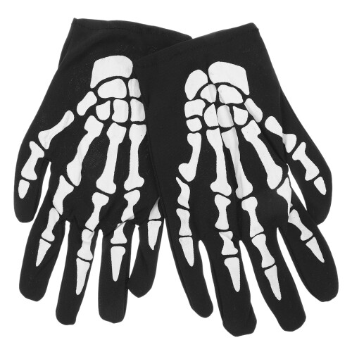 Unisex Halloween Skeleton Skull Claw Full Gloves ( )