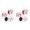 6 Pcs Simulerad Mini Kaffé Te Set Juldekoration Skrivbordsdecor 9