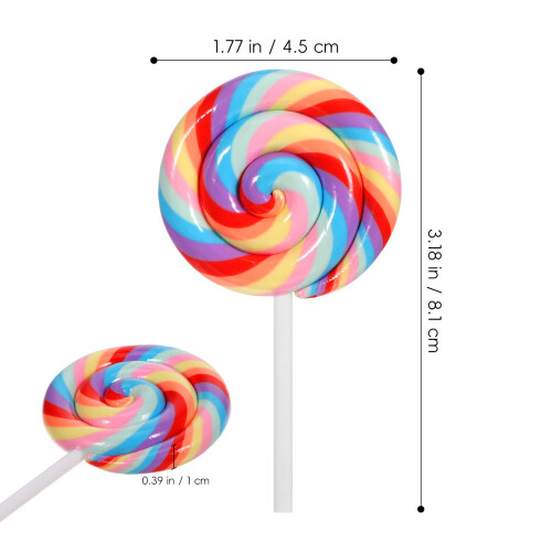 5 Storlek Simulerad Lollipop- DIY Mobilskal Pappersvaror För Barn 1