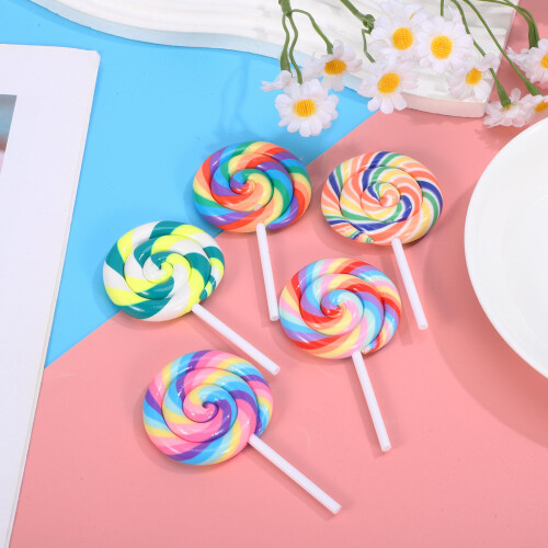 5 Storlek Simulerad Lollipop- DIY Mobilskal Pappersvaror För Barn 2