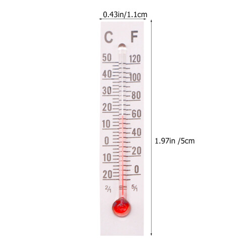 25 Pcs Miniatyr Temperaturmätare Mini Tillbehör 1