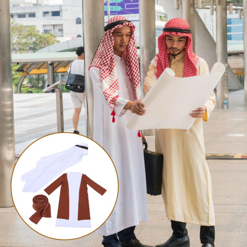 Middle Eastern Shepherd Kostym Huvudduk För Halloween Cosplay 2