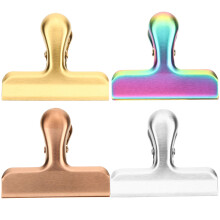 4Pcs Chip Clip Återanvändbar Flersidig Rostfritt Förpackning Clip