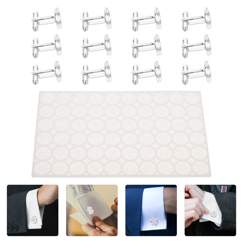 Conjunto De Para Botões De E Cufflinks Para Artesanato 1