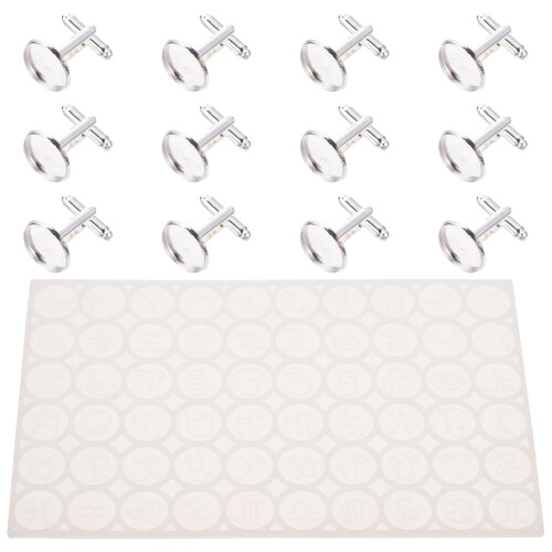 Conjunto De Para Botões De E Cufflinks Para Artesanato 2