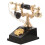 3 St Dollhus-Telefoner 1:12 Miniatyr Svart 1