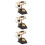3 St Dollhus-Telefoner 1:12 Miniatyr Svart 7