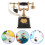 3 St Dollhus-Telefoner 1:12 Miniatyr Svart 11