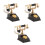3 St Dollhus-Telefoner 1:12 Miniatyr Svart 6