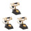 3 St Dollhus-Telefoner 1:12 Miniatyr Svart 9