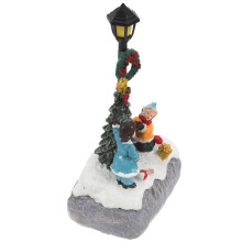 2 Stycken Jul Led Mini Resin Skrivbordsdekoration Mikrolandskap