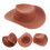 10Pcs Plast Miniatyr Västerhatts Hattar Dockskåp Cowboyhattar 5