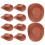10Pcs Plast Miniatyr Västerhatts Hattar Dockskåp Cowboyhattar 9