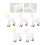 5Pcs PVC Simulation Får Modell Dekorationer 8