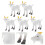 5Pcs PVC Simulation Får Modell Dekorationer 4