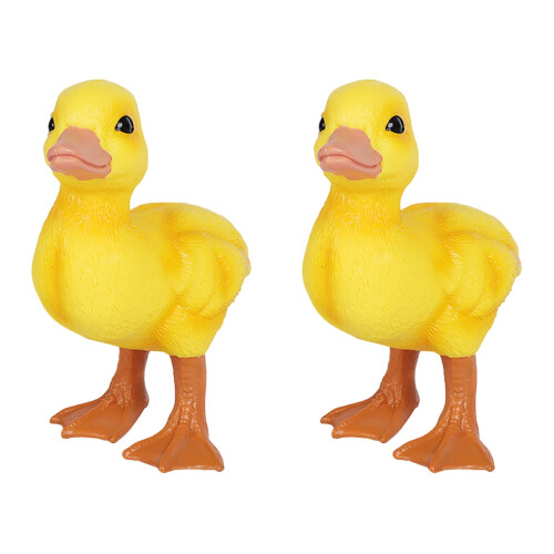 2St Plastmodell Gul Anka Leksak Barn 1