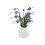3Pcs Miniatyr Blommodell Vit Blå Trädgårdsscen 1