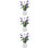 3Pcs Miniatyr Blommodell Vit Blå Trädgårdsscen 8