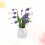 3Pcs Miniatyr Blommodell Vit Blå Trädgårdsscen 10