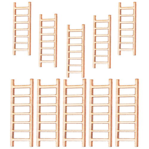 40Pcs Miniatyrträtrappor, Mikrolandskapstrappa, Dekorationsaccessoar