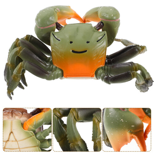 Crab Model Toy Simulerad Plast Havsdjur Leksak Utbildningsprop 2