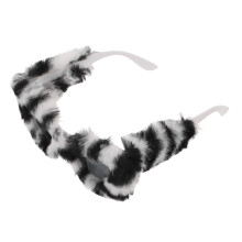 Cat Eye Solglasögon För Vuxna Zebra Print Fuzzy Design