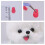 5Pcs Realistiska Plush Hundleksaker Tunga Tillbehör 6