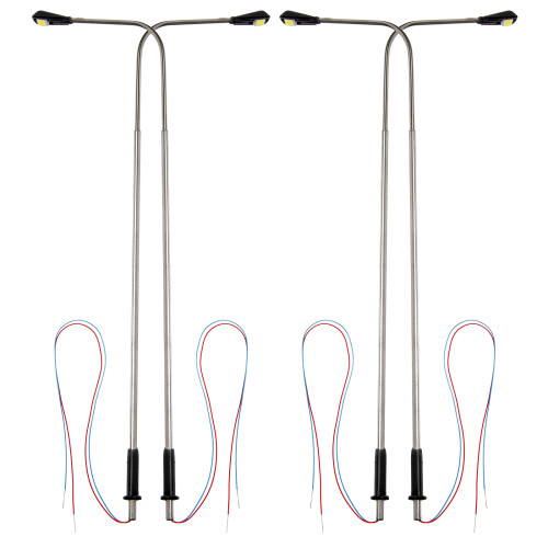 4Pcs Sand Table Gatlampa Modell Ljusmodell Stolpmodell