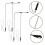 4Pcs Sand Table Gatlampa Modell Ljusmodell Stolpmodell 3