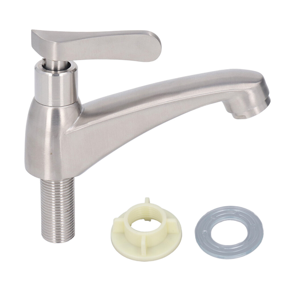 Effortless Flow Water Tap For Bathroom Sinks, Single Cold Faucet With Durable Performance And Easy Installation 9061222329301