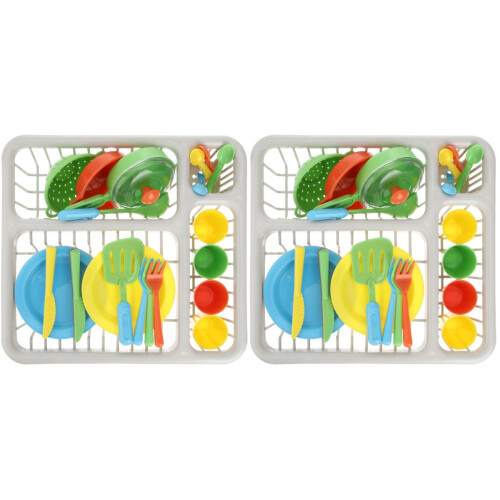 2 Set 15 Delar Simuleringsköksservis Plast Leksak För Barn 1