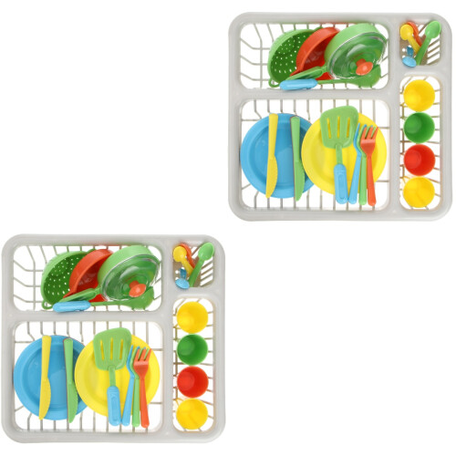 2 Set 15 Delar Simuleringsköksservis Plast Leksak För Barn 2