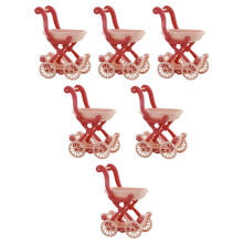 6 Pcs Minivagn Fint Dockskåp Vagnsmodeller Mini Inredning