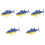 5Pcs Simulation Fish Figure Söt Figurin 5