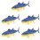5Pcs Simulation Fish Figure Söt Figurin 8