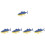 5Pcs Simulation Fish Figure Söt Figurin 7