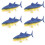 5Pcs Simulation Fish Figure Söt Figurin 9
