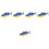 5Pcs Simulation Fish Figure Söt Figurin 6