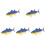 5Pcs Simulation Fish Figure Söt Figurin 4