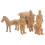 6Pcs Terrakotta-Krigare Figurer, Mini Häststatyer, Samlingsfigurer 11