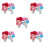 20St Mini Blomvas Rosa Sidenrosor Till Dockhus 9