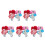 20St Mini Blomvas Rosa Sidenrosor Till Dockhus 7