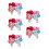 20St Mini Blomvas Rosa Sidenrosor Till Dockhus 6